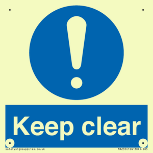 keep clear